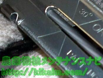 刃先とヤスリの状況