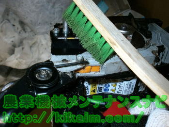 チェンソーの掃除