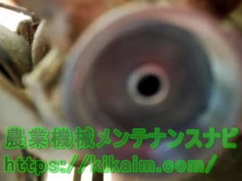 フィルタポッドを外した内部