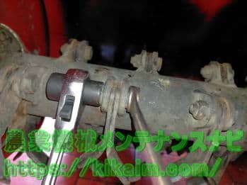 ナイフの取外し