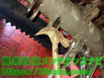 腐食したボルト・ナットの工具取付