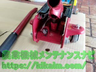 リリースバルブからのオイル漏れ