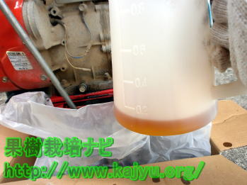 オイルジョッキのエンジンオイル写真