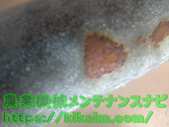 亜鉛メッキに発生した錆