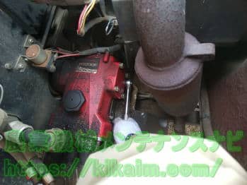 動噴ポンプの固定ベルト