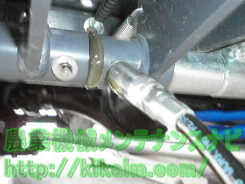 ペダル軸のグリスアップ