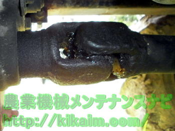 シャフトのグリスアップ