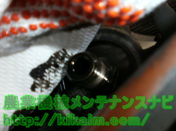 オイルエレメント部の確認