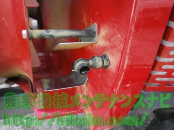 噴霧ノズルからの排水