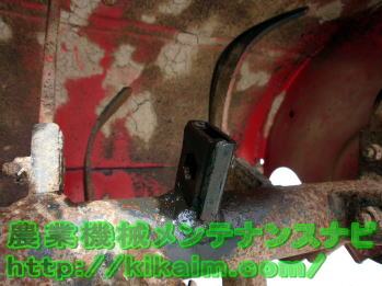 爪の取り付け箇所