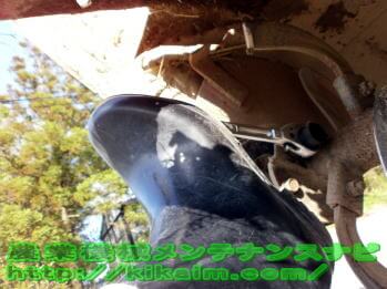 トラクター爪の緩み点検