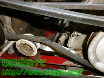 損耗したベルト