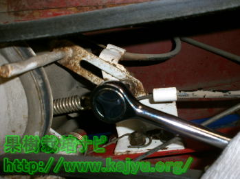 Ｖベルトの取り外し