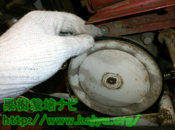 Ｖベルトの取付